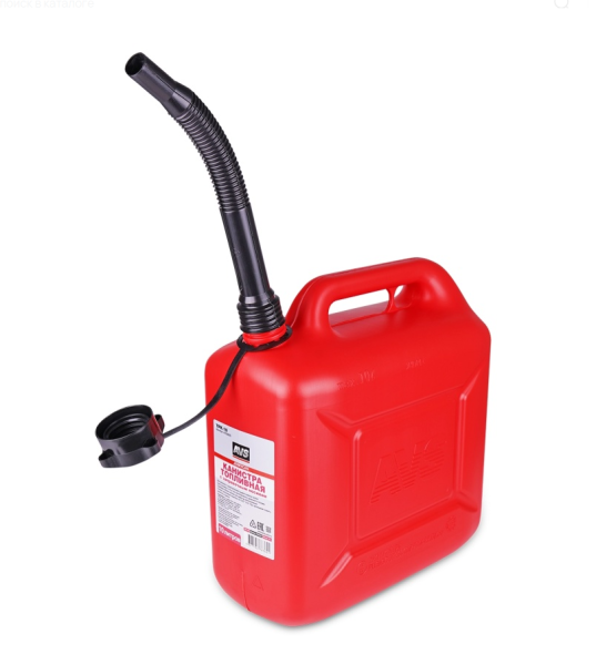 Канистра топливная пластик 10л. (красная) avs tpk-10