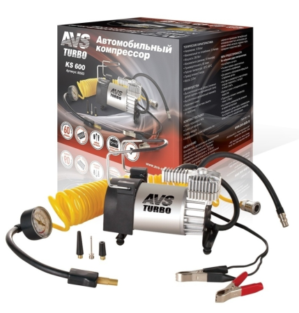Компрессор автомобильный avs ks600