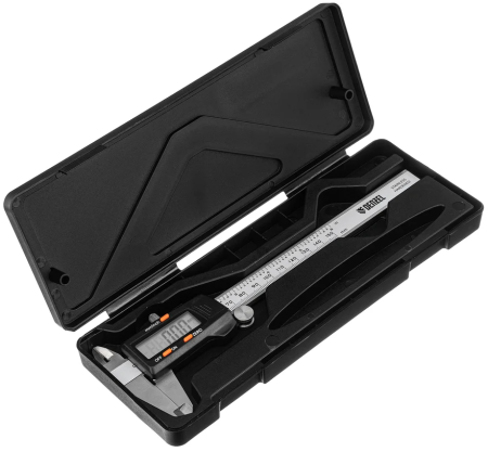 Штангенциркуль, 150 мм, электронный, с глубиномером// denzel