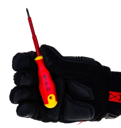 Отвертка диэлектрическая до 1000 в, ph0х75 мм, 2к рукоятка сибртех