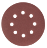 Круги абразивные на ворсовой основе под липучку (5 шт; 125 мм; p120; 8 отв) vira 558008