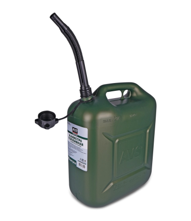 Канистра топливная пластик.20л. (тёмн.зелён.) avs tpk-z 20
