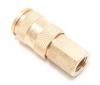 Переходник для компрессора f1/2" быстросъемный с клапаном внутренняя резьба латунный  