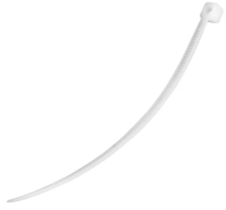 Хомут стяжка нейлон. 4.8х370 мм.белый