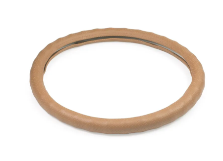 Оплетка на руль 44-46см (daf, man, mb, volvo) экокожа перфорац./пальцы бежевый (25807)