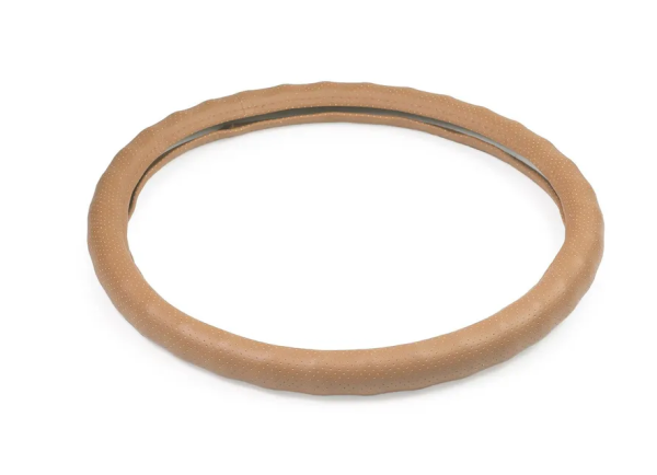 Оплетка на руль 44-46см (daf, man, mb, volvo) экокожа перфорац./пальцы бежевый (25807)