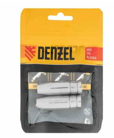 Сопло газовое d12, длина 53м, 2 шт для mig горелки тип 15// denzel