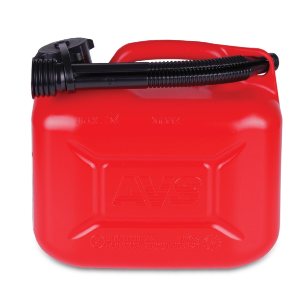 Канистра топливная пластик 5л. (красная) avs tpk-05