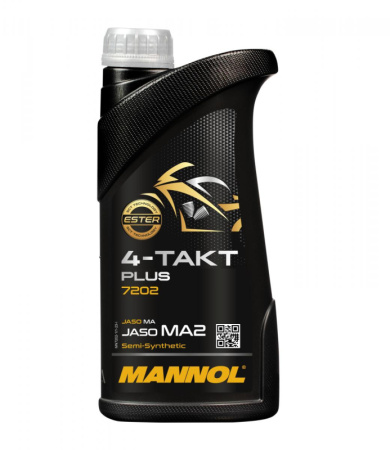 Масло моторное полусинтетическое mannol "4-takt plus 10w-40", 1л
