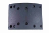Накладка тормозная нижняя sany/shacman 10 отв. d8, 410 (160х210) 1 шт. (oem)