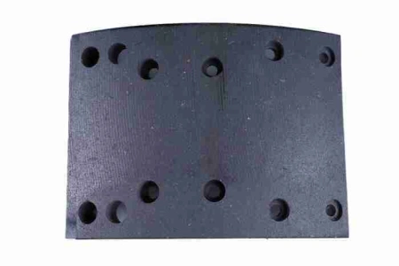 Накладка тормозная нижняя sany/shacman 10 отв. d8, 410 (160х210) 1 шт. (oem)