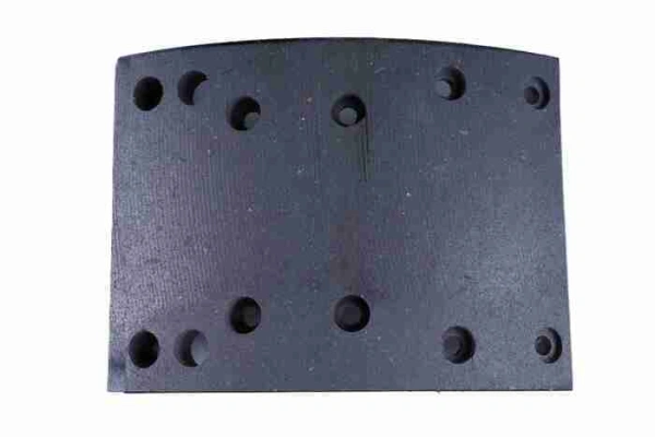 Накладка тормозная нижняя sany/shacman 10 отв. d8, 410 (160х210) 1 шт. (oem)