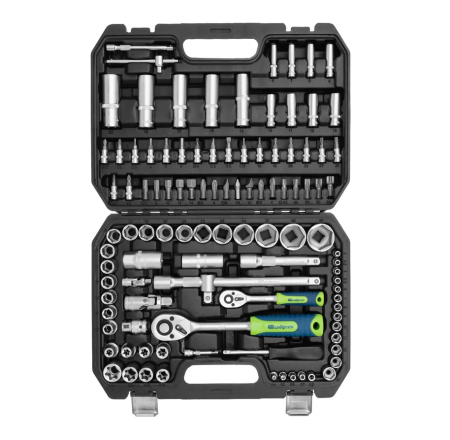 Набор инструментов, 1/2", 1/4", 108 предметов сибртех